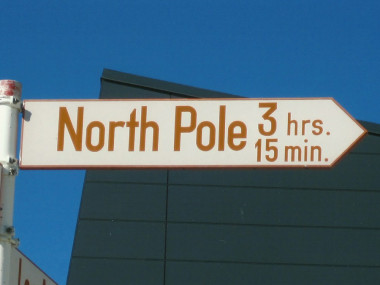 Hier geht es zum Nordpol (Foto: Frank Blache)